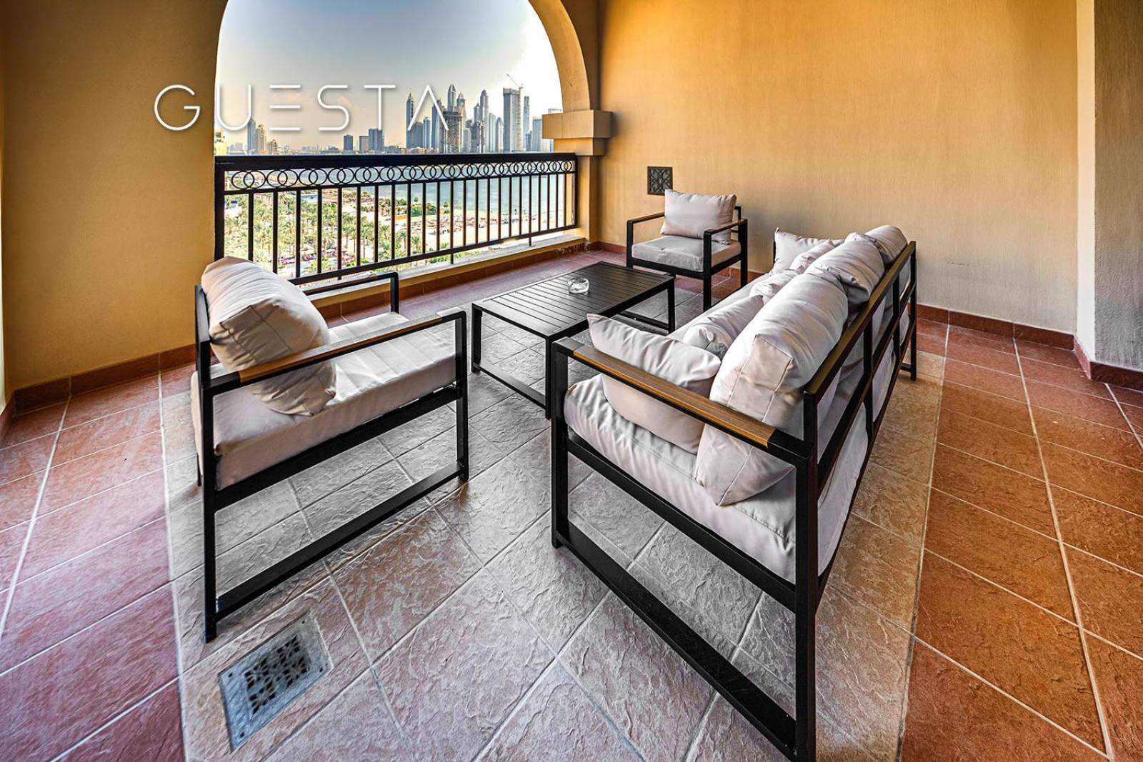 Fairmont Apartments The Palm, Free Access To Hotel Beach And Pools Dubaj Pokoj fotografie